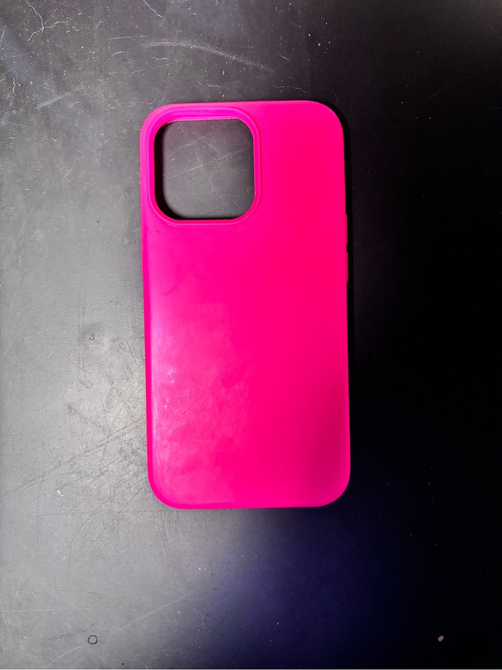 Bright Pink Silicone Phone Case — Slim Protective Cover